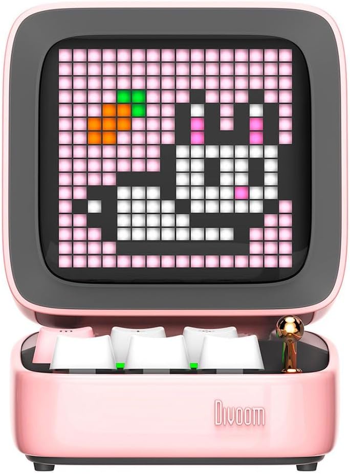 Divoom Ditoo Pro Bluetooth Mini Speaker - ( Pink )