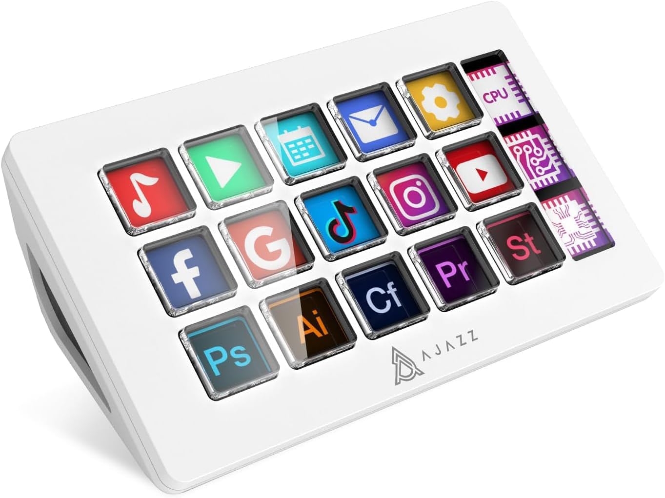 AJAZZ AKP153 Studio Deck, Stream Controller ( White )