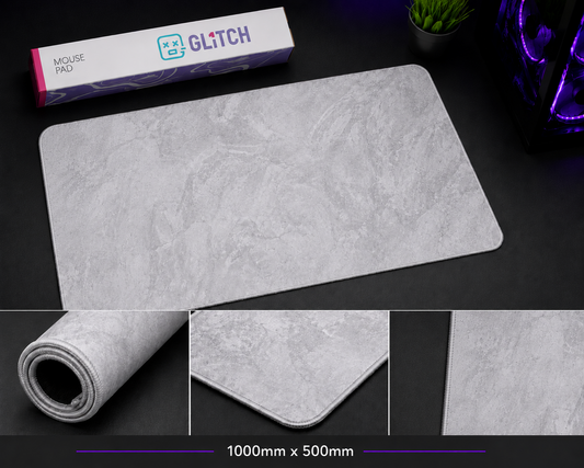 GL1TCH Mousepad ( White )