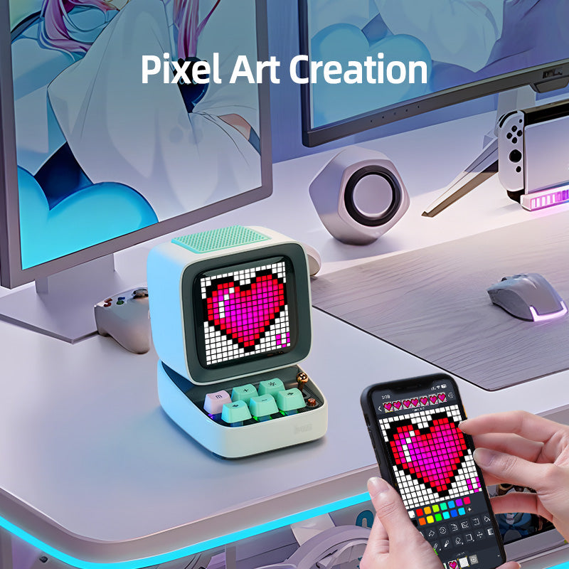 Divoom Ditoo Pro Bluetooth Mini Speaker - ( White )