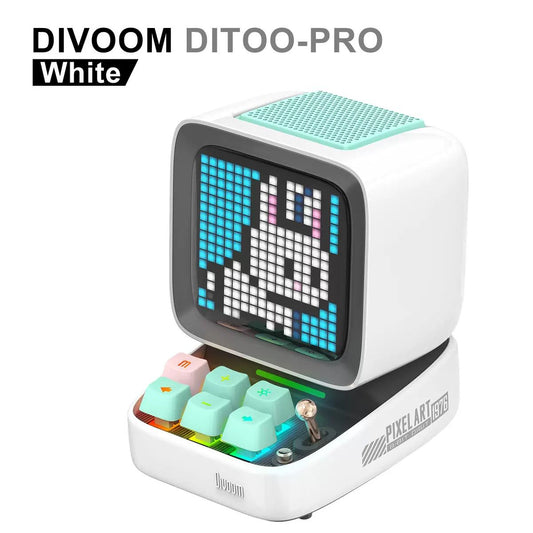 Divoom Ditoo Pro Bluetooth Mini Speaker - ( White )