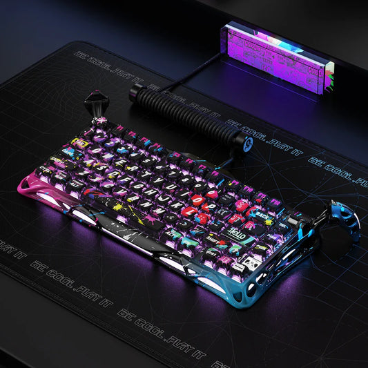 GravaStar 75K1 PRO Gaming Keyboard Magnetic Switches - ( Neon Graffiti )